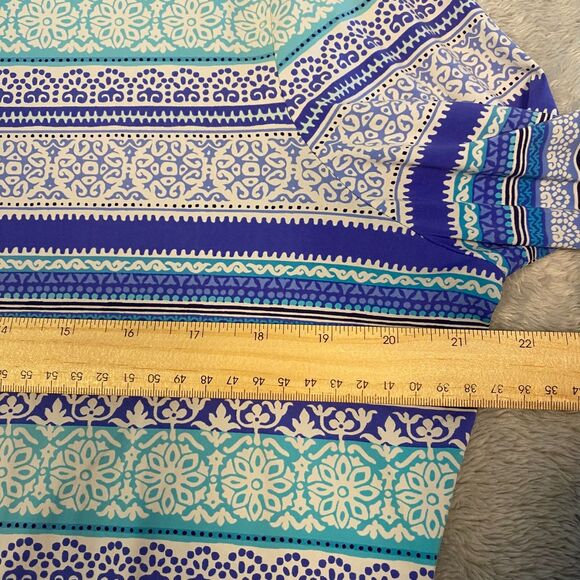 Lands' End Women's Long Sleeve Size‎ L (14/16) Crew Neck Swim Tee Rash Guard - Picture 4 of 8